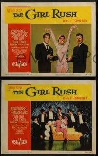 3r139 GIRL RUSH 8 LCs 1955 Rosalind Russell, Lamas, Albert, De Haven, Las Vegas!