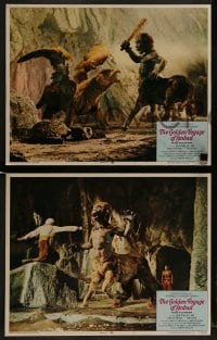 3r147 GOLDEN VOYAGE OF SINBAD 8 LCs 1973 Ray Harryhausen, cool fantasy special effects images!