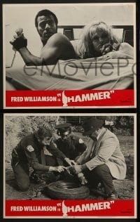 3r154 HAMMER 8 LCs 1972 Fred Williamson, Vonetta McGee, cool blaxploitation images!