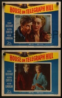 3r432 HOUSE ON TELEGRAPH HILL 7 LCs 1951 William Lundigan, Valentine Cortesa, Robert Wise noir!