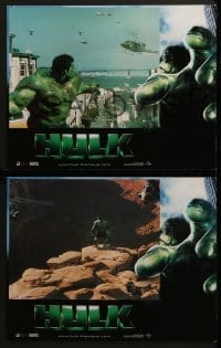3r164 HULK 8 LCs 2003 Ang Lee, Eric Bana as Bruce Banner, sexy Jennifer Connelly, Marvel comics!