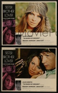 3r166 IN SEARCH OF GREGORY 8 LCs 1970 images of pretty Julie Christie, Michael Sarrazin & John Hurt!