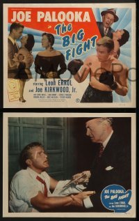 3r177 JOE PALOOKA IN THE BIG FIGHT 8 LCs 1949 Joe Palooka, Leon Errol, Joe Kirkwood Jr., boxing!