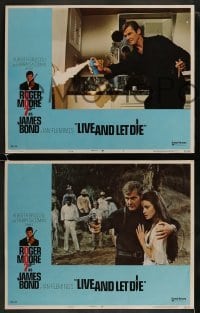 3r527 LIVE & LET DIE 6 West Hemi LCs 1973 Roger Moore as James Bond, sexy Jane Seymour, Yaphet Kotto!