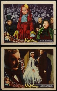 3r611 MADELEINE 5 LCs 1950 directed by David Lean, sexy Ann Todd murders her lover!