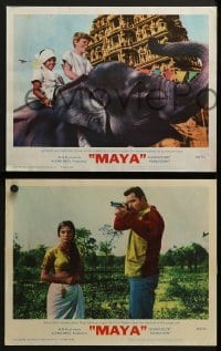 3r207 MAYA 8 LCs 1966 John Berry directed, Clint Walker & Jay North, cool elephant images!