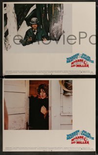 3r536 McCABE & MRS. MILLER 6 LCs 1971 great images of Robert Altman, Warren Beatty & Julie Christie!