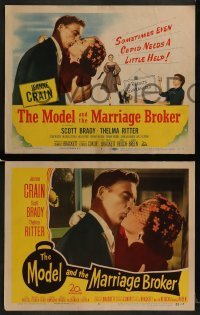 3r218 MODEL & THE MARRIAGE BROKER 8 LCs 1952 Scott Brady, Jeanne Crain, Thelma Ritter