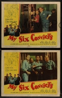 3r226 MY SIX CONVICTS 8 LCs 1952 Gilbert Roland, the human side of the men on the inside!