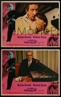 3r617 NIGHT OF THE FOLLOWING DAY 5 LCs 1969 Marlon Brando, Boone & sexy Rita Moreno in bath in one!