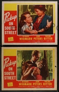 3r624 PICKUP ON SOUTH STREET 5 LCs 1953 Richard Widmark, Murvyn Vye & Jean Peters in Fuller's classic
