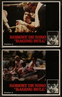 3r742 RAGING BULL 4 LCs 1980 Robert De Niro, Joe Pesci, Marrtin Scorsese, Hagio border art!