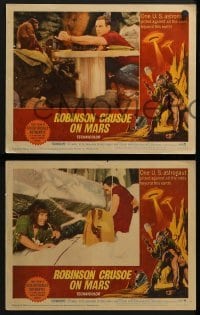3r632 ROBINSON CRUSOE ON MARS 5 LCs 1964 Paul Mantee & his man Friday Victor Lundin!