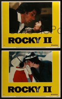 3r270 ROCKY II 8 LCs 1979 Sylvester Stallone, Talia Shire, Burgess Meredith, boxing sequel!