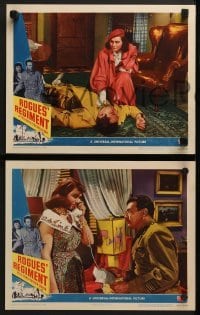 3r553 ROGUES' REGIMENT 6 LCs 1948 Dick Powell, Vincent Price, sexy Marta Toren!