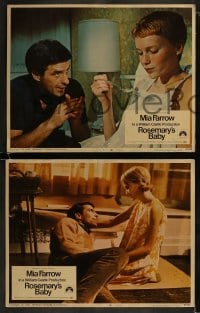 3r554 ROSEMARY'S BABY 6 LCs 1968 Roman Polanski, Mia Farrow, John Cassavetes, Blackmer, Bellamy!