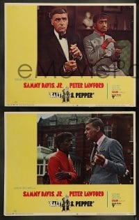 3r276 SALT & PEPPER 8 LCs 1968 Sammy Davis Jr., Peter Lawford, directed by Richard Donner!