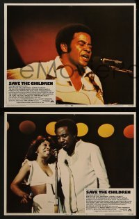 3r278 SAVE THE CHILDREN 8 LCs 1973 Gladys Knight plus other greats, cool music images!