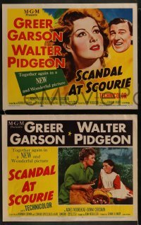 3r280 SCANDAL AT SCOURIE 8 LCs 1953 great images of pretty Greer Garson & Walter Pidgeon!