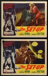 3r751 SET-UP 4 LCs 1949 boxer Robert Ryan, Audrey Totter, directed by Robert Wise!