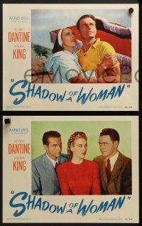 3r752 SHADOW OF A WOMAN 4 LCs 1946 pretty Andrea King is in love with psychopathic Helmut Dantine!