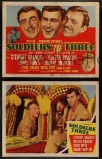 3r303 SOLDIERS THREE 8 LCs 1951 Granger, Pidgeon & Niven in unauthorized Gunga Din!