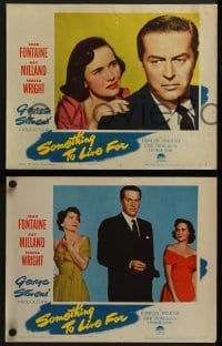 3r306 SOMETHING TO LIVE FOR 8 LCs 1952 Joan Fontaine, Ray Milland, Teresa Wright, George Stevens