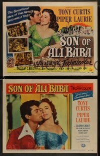 3r307 SON OF ALI BABA 8 LCs 1952 Tony Curtis as Kashma Baba, pretty Princess Piper Laurie!