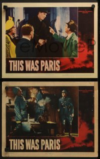3r864 THIS WAS PARIS 3 LCs 1942 Ben Lyon & American Ann Dvorak in Paris before Nazi occupation!