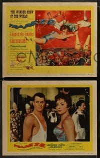 3r355 TRAPEZE 8 LCs 1956 Burt Lancaster, sexy Gina Lollobrigida, Tony Curtis, Carol Reed!
