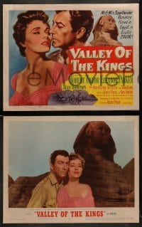3r365 VALLEY OF THE KINGS 8 LCs 1954 Robert Taylor & Eleanor Parker, filmed in Egypt!