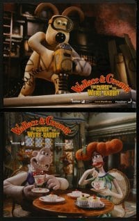 3r372 WALLACE & GROMIT: THE CURSE OF THE WERE-RABBIT 8 LCs 2005 wacky English claymation!