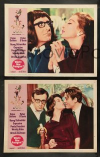 3r379 WHAT'S NEW PUSSYCAT 8 LCs 1965 Woody Allen, Peter O'Toole, Peter Sellers, Capucine, Andress!
