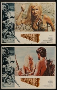 3r380 WHEN DINOSAURS RULED THE EARTH 8 LCs 1971 Hammer, super sexy cavewoman Victoria Vetri!