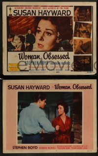 3r391 WOMAN OBSESSED 8 LCs 1959 Best Actress Academy Award Winner Susan Hayward, Stephen Boyd