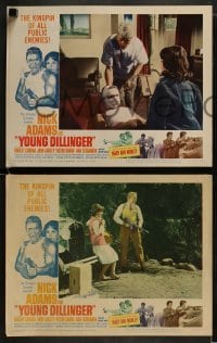 3r773 YOUNG DILLINGER 4 LCs 1965 Nick Adams, Mary Ann Mobley, filmed with machine-gun speed!