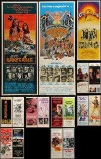 3s208 LOT OF 17 UNFOLDED INSERTS 1960s-1980s great images from a variety of different movies!