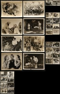 3s351 LOT OF 34 WESTERN 8X10 STILLS 1930s-1940s great scenes from a variety of cowboy movies!