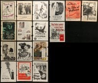3s111 LOT OF 16 MOVIE MAGAZINE ADS 1940s-1950s different advertising for a variety of movies!
