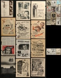 3s103 LOT OF 27 MOVIE MAGAZINE ADS 1940s-1950s different advertising for a variety of movies!