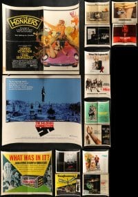 3s228 LOT OF 15 FORMERLY FOLDED HALF-SHEETS 1960s-1970s great images from a variety of movies!