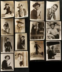 3s410 LOT OF 14 RANDOLPH SCOTT 8X10 STILLS 1950s great portraits of the leading man!