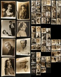 3s324 LOT OF 69 8X10 STILLS WITH DISCOLORATION 1940s-1950s portraits of a variety of movie stars!