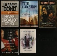 3s167 LOT OF 5 HARDCOVER MOVIE BOOKS 1990s-2010s James Bond, Sherlock, all signed by the author!
