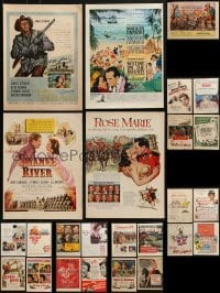 3s106 LOT OF 25 MAGAZINE ADS 1940s-1950s different advertising for a variety of movies!