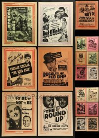 3s123 LOT OF 19 11X14 LOCAL THEATER WINDOW CARDS 1940s great images from a variety of movies!