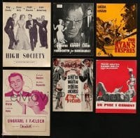 3s312 LOT OF 6 DANISH PROGRAMS OF FRANK SINATRA MOVIES 1950s-1960s great different images!