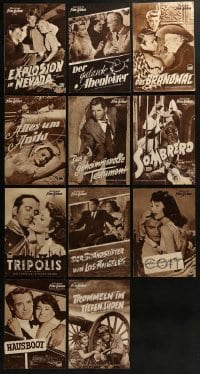 3s126 LOT OF 11 GERMAN PROGRAMS 1950s different images from a variety of movies!