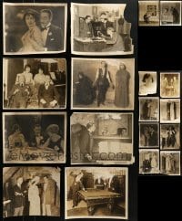 3s398 LOT OF 18 MOLDY 8X10 STILLS 1920s great scenes from a variety of different movies!