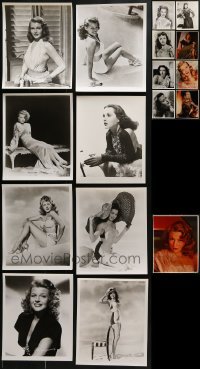 3s532 LOT OF 17 8X10 COLOR AND BLACK & WHITE REPRO PHOTOS OF SEXY WOMEN 1980s great portraits!